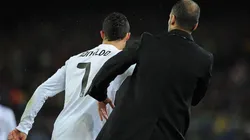 Cristiano empujó a Guardiola en un Madrid - Barcelona. ¿Se reunen?