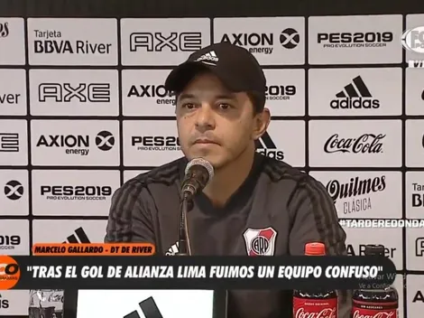 Gallardo respondió al reclamo por el handy y por las reacciones de Enzo Pérez