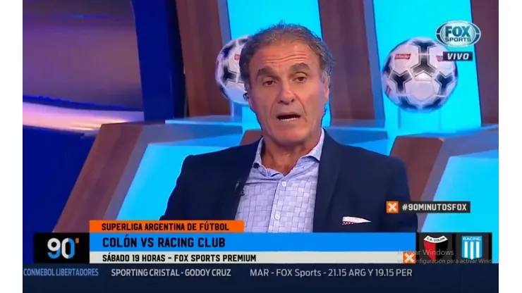 Oscar Ruggeri en Fox Sports.