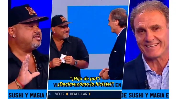 No podemos más: en Fox Sports llevaron un mago y lo volvió loco a Ruggeri