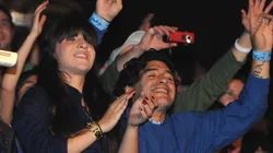 Diego junto a Gianinna, su segunda hija.