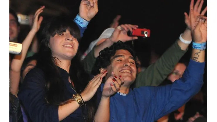 Diego junto a Gianinna, su segunda hija.