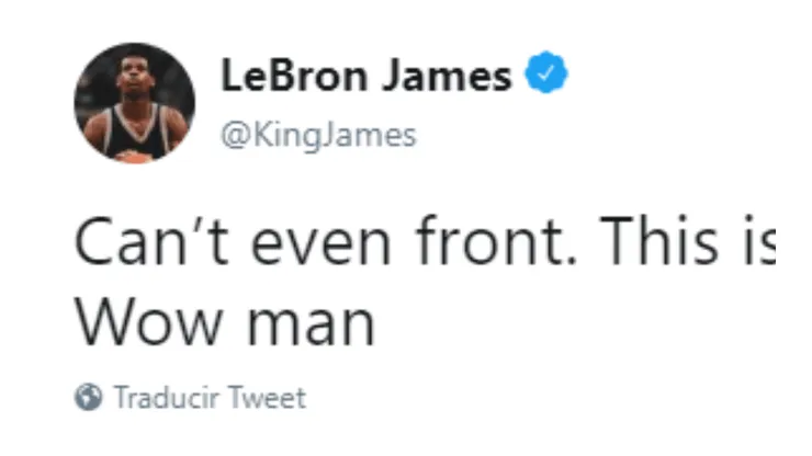 LeBron lanzó un tweet antes del juego de los Lakers y los fanáticos lo destrozaron