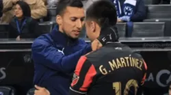 En modo River: Vangioni celebró su reencuentro con el Pity Martínez