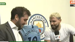 Al periodista le sonó el celular en el medio de la nota y Agüero no lo perdonó