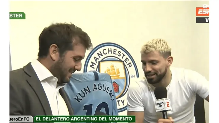 Al periodista le sonó el celular en el medio de la nota y Agüero no lo perdonó