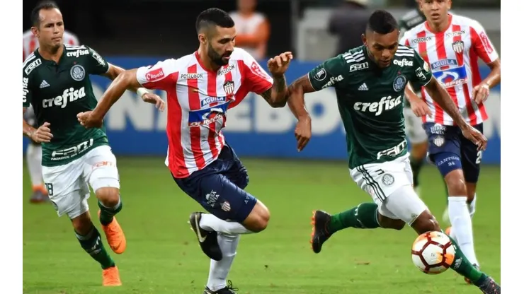 Junior vs Palmeiras por la Copa Libertadores.