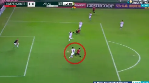 Cecilio Domínguez llegó como 9, anticipó e Independiente ya le gana a Atlas