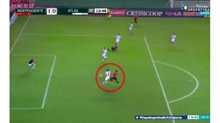 Cecilio Domínguez llegó como 9, anticipó e Independiente ya le gana a Atlas