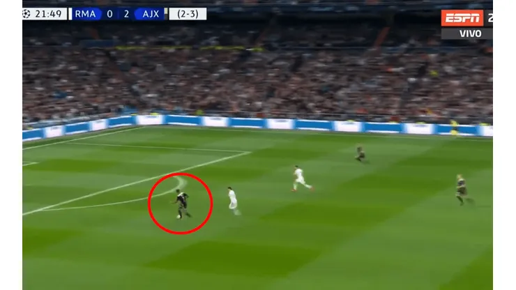Foto de Neres, jugador de Ajax.