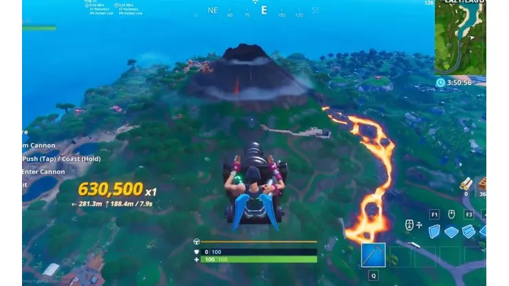 Como usar el cañón pirata para volar en Fortnite