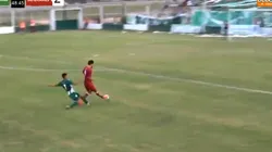 Un partido del Federal A se definió 3-1 en el último segundo y el relator no dudó: "Y va el tercero"