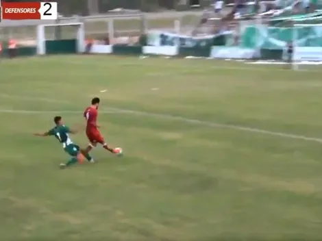 Un partido del Federal A se definió 3-1 en el último segundo y el relator no dudó: "Y va el tercero"