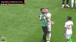 Entró al campo con una cuchilla y se convirtió en el jugador más loco de todos