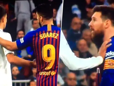 Los tiene enormes: Reguilón no dejó que Suárez lo burle y hasta se le plantó a Messi