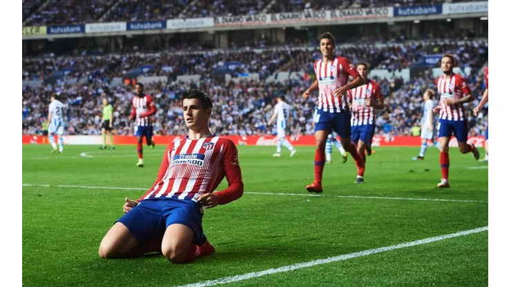 Morata anotó los dos goles para el Atlético de Madrid.