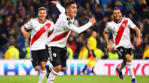 River venciendo a Boca en pleno Bernabeu.