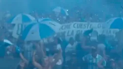 Fiesta total en las afueras del Cilindro. (IG @churrycristaldo)