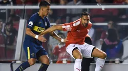 Jonás Gutiérrez con la camiseta de Independiente.