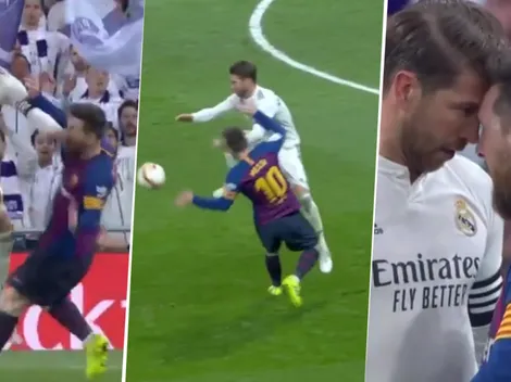 Sergio Ramos lo puso a Messi, lo dejó sangrando y La Pulga se re calentó