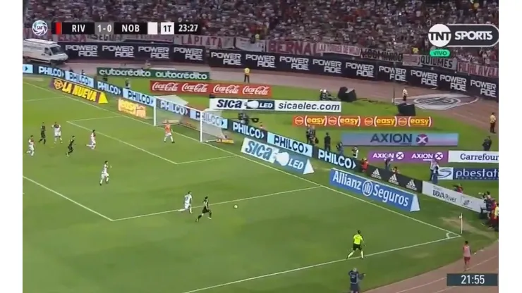 Llegó el segundo gol de River.