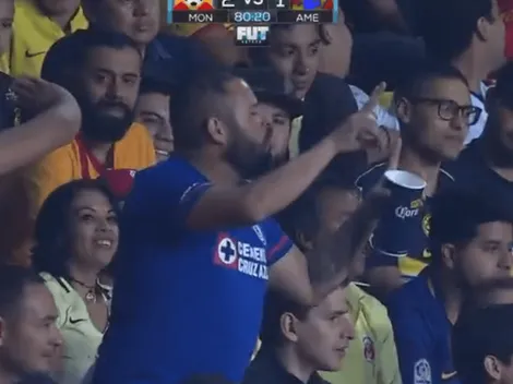 Un seguidor del Cruz Azul le quiso dar mala suerte al América y luego estos empataron el partido