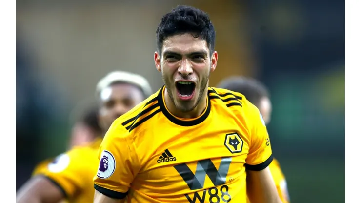 Foto del gol de Raúl Jiménez.