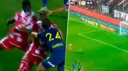 Penal de Izquierdoz y gol de Fragapane.