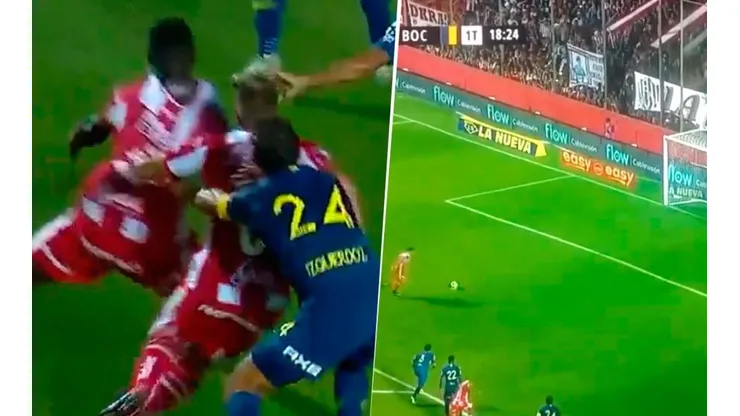 Penal de Izquierdoz y gol de Fragapane.