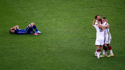 FINAL. La tristeza y la euforia que dejó la final del Mundial de Brasil 2014 (Foto: Getty).