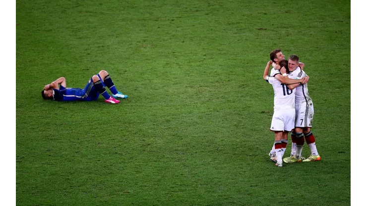 FINAL. La tristeza y la euforia que dejó la final del Mundial de Brasil 2014 (Foto: Getty).