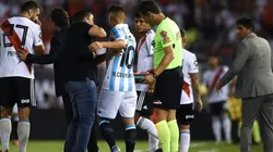 Centurión y Coudet en el momento del escándalo.