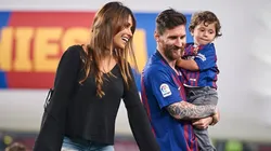 Foto de Antonella Roccuzzo junto a Lionel Messi.
