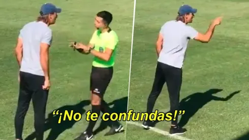 Schiavi se re calentó con el árbitro de la Reserva de Boca y le puso los puntos