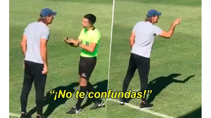 Schiavi se re calentó con el árbitro de la Reserva de Boca y le puso los puntos