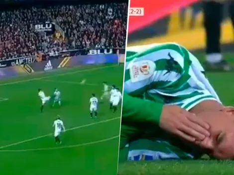 Voladora a la cara: la criminal patada que recibió Lo Celso