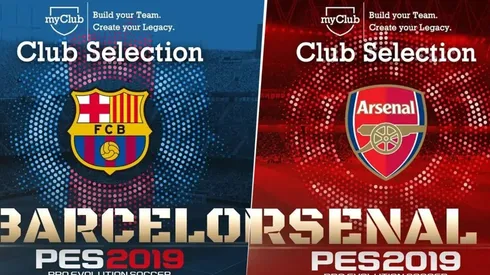 Jugadores del Barcelona y Arsenal destacados en el MyClub del PES 2019