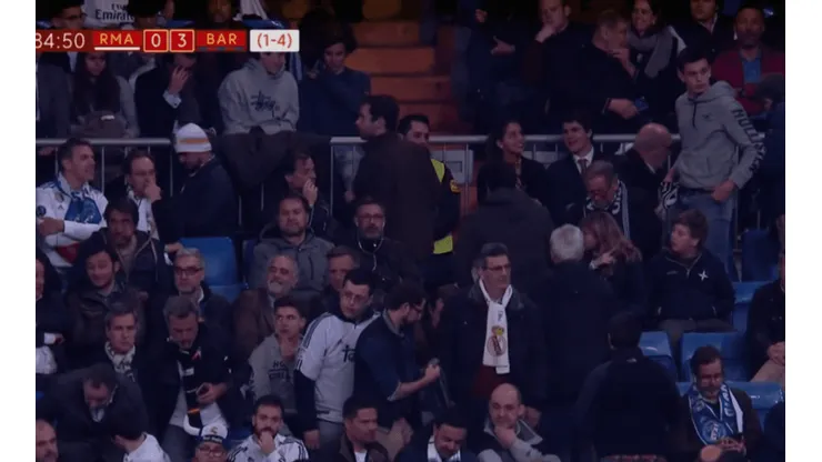 Los fanáticos del Real Madrid no aguantaron y se fueron antes del Bernabéu