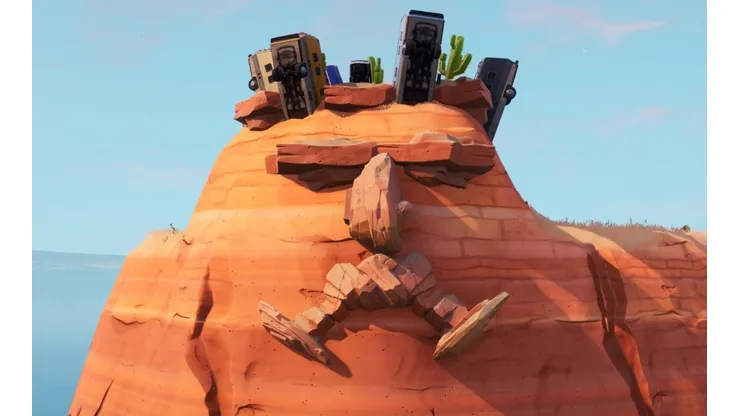 Fortnite: Visita una cara gigante en el desierto, en la jungla y en la nieve (desafíos semanales Temporada 8)