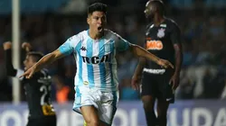 Cristaldo ganó en las alturas y puso el 1 a 0.