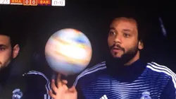 Enfocaron a Marcelo tirando magia como nadie en el banco de suplentes