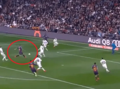 Apareció Dembélé a pura velocidad, centró y Suárez puso a ganar al Barcelona