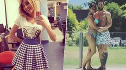 Foto de Antonella Roccuzzo junto a Lionel Messi.