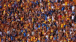 La porra de Tigres, siempre presente.