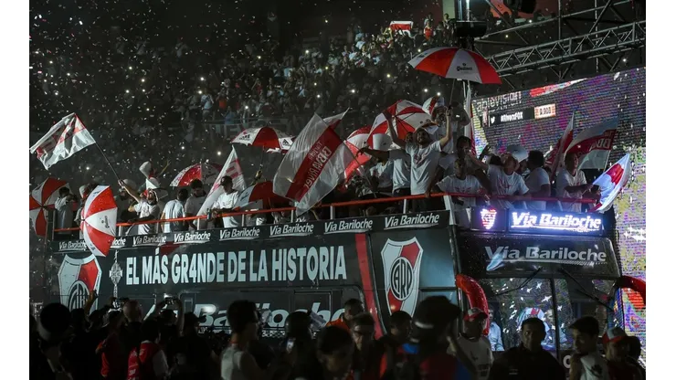 SIGUEN DE FESTEJO. La celebración de River en el Monumental tras la final con Boca (Foto: Getty).