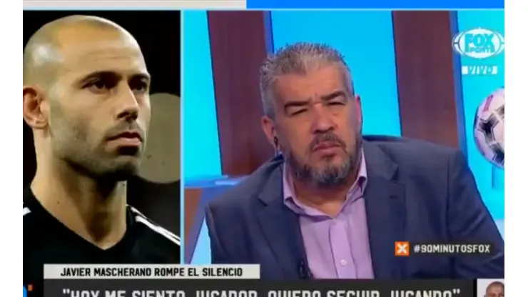 Foto de Javier Mascherano en la entrevista.