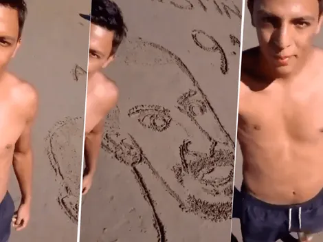 Hincha de River trolleó al Pipa Benedetto en la playa