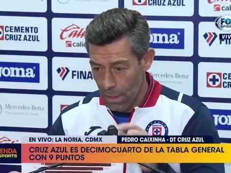 La extraña estadística que mostró Caixinha en plena conferencia de Cruz Azul