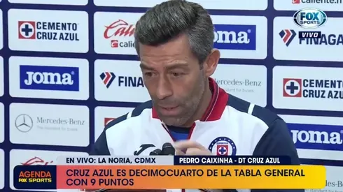 La extraña estadística que mostró Caixinha en plena conferencia de Cruz Azul