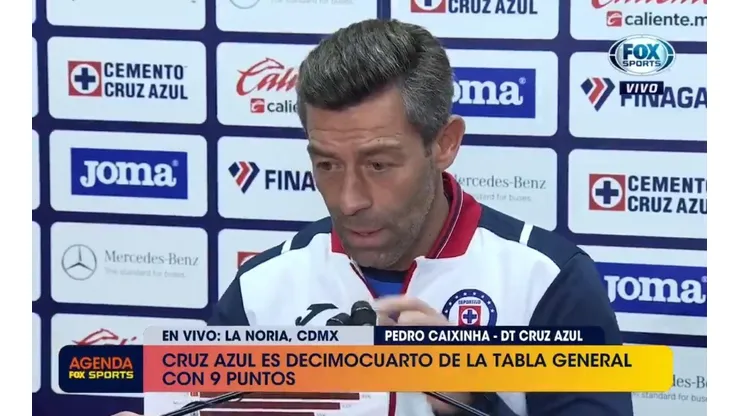 La extraña estadística que mostró Caixinha en plena conferencia de Cruz Azul